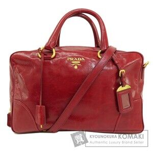 Prada Vitello Shine Leather Handbag